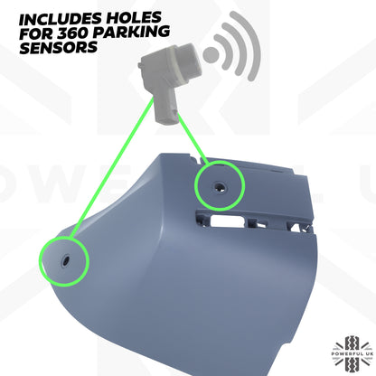 Rear Bumper Corner for Land Rover Defender L663 in Primer - LEFT