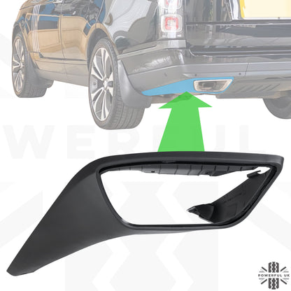 Exhaust Pod for 2018 SV Autobiography Rear Bumper for Range Rover L405 - Left