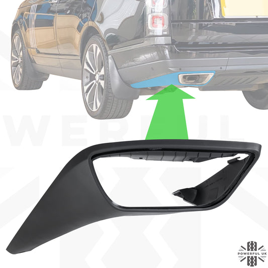 Exhaust Pod for 2018 SV Autobiography Rear Bumper for Range Rover L405 - Left