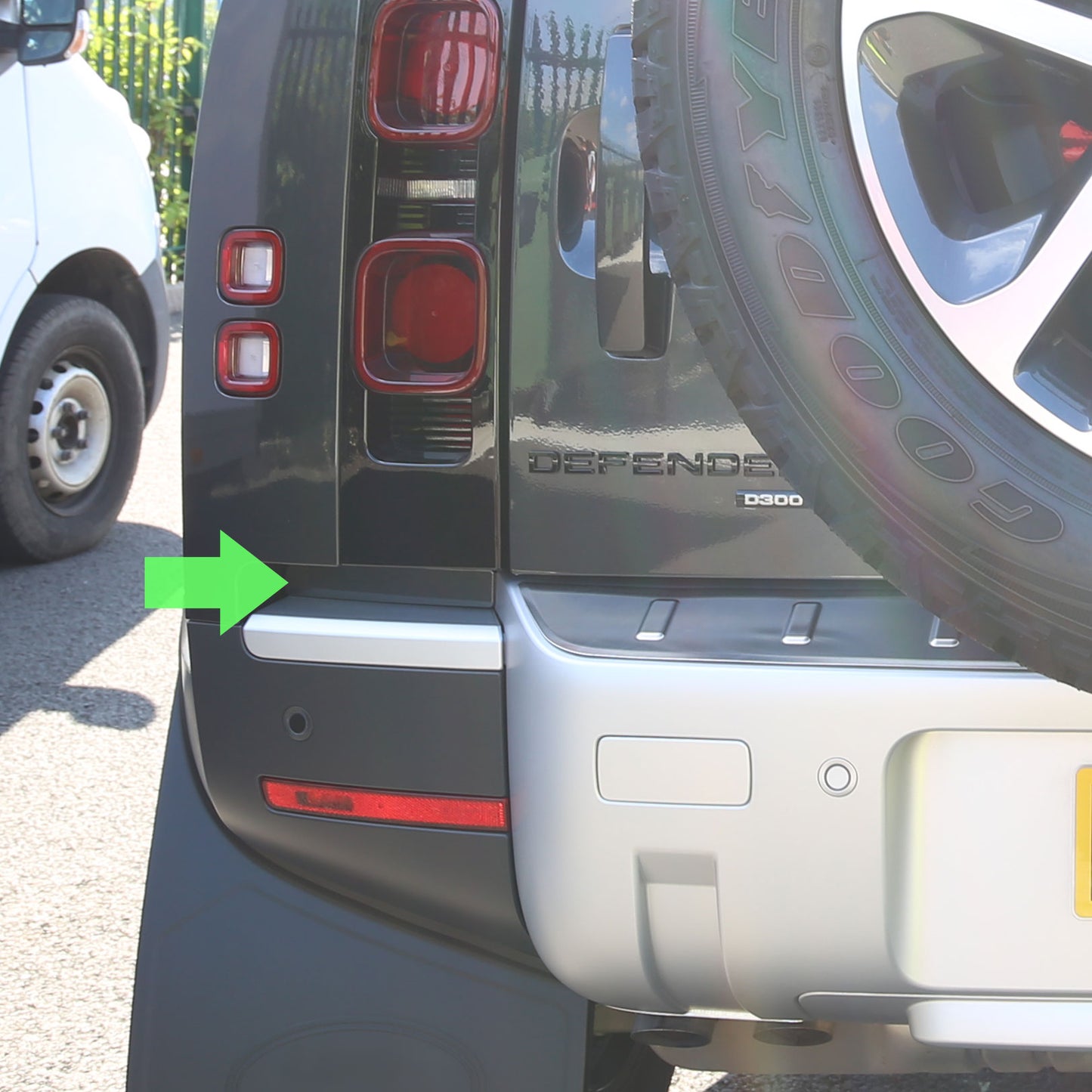 Rear Bumper Recess Insert (Upper Section) for Land Rover Defender L663 - LEFT