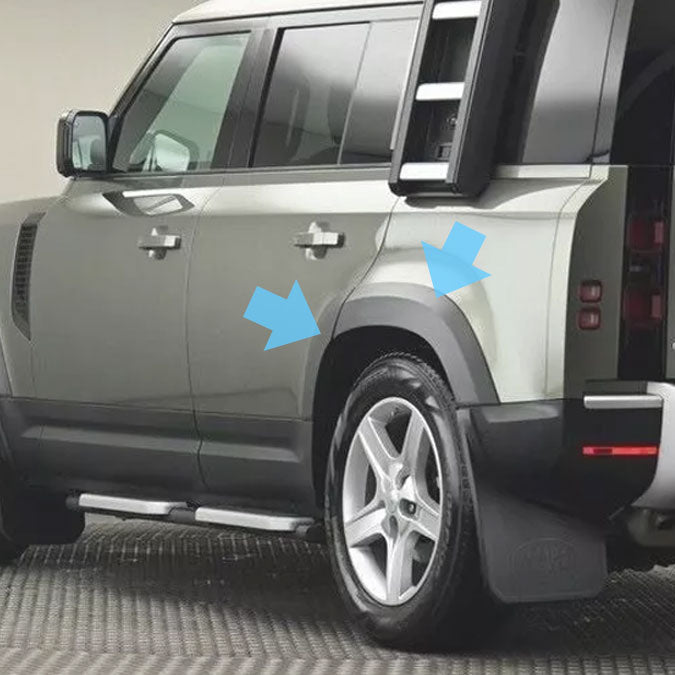 Rear Left Extended Wheel Arch in Textured Plastic for Land Rover Defender L663 (110 model)
