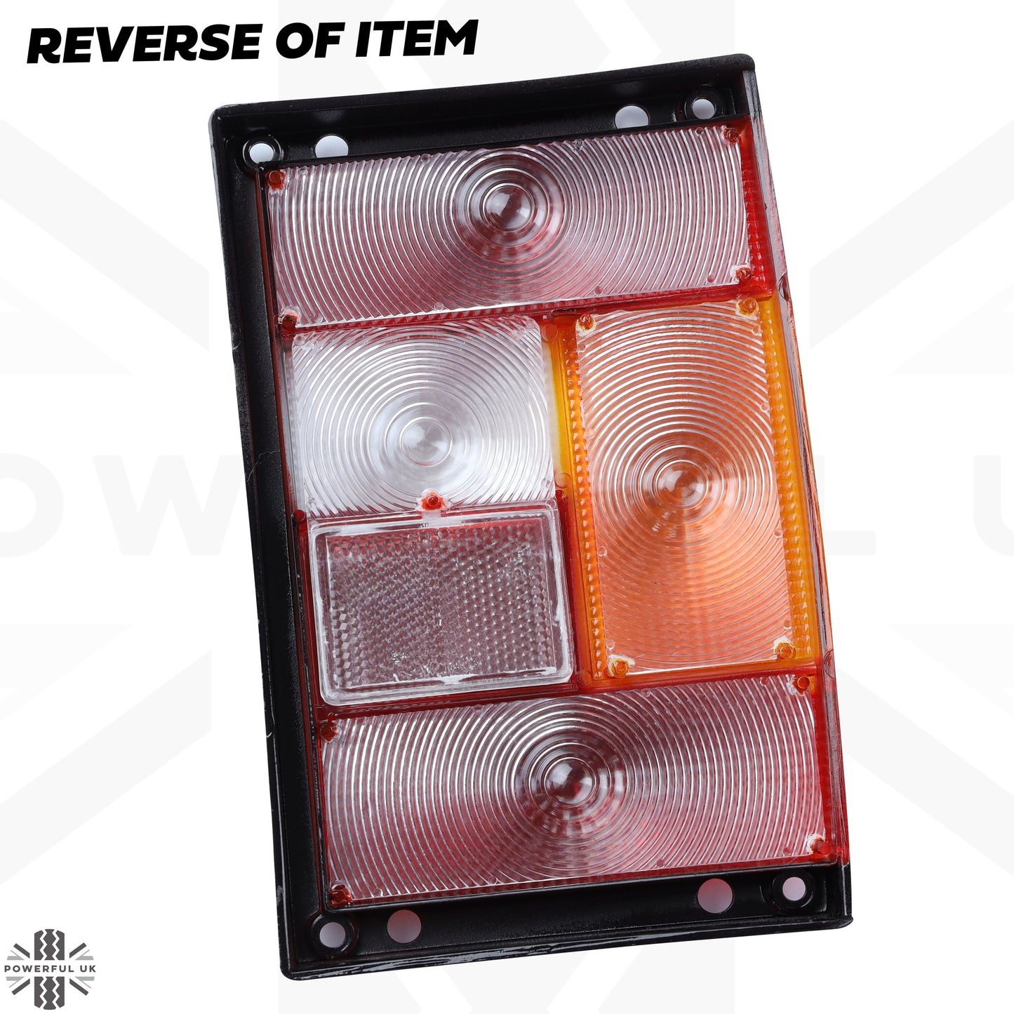 Rear Light Lens for Range Rover Classic - Main Lens - Black Edge - Left Side
