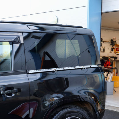 Silver Utility Side Rail for Land Rover Defender L663 90 - Left Kit