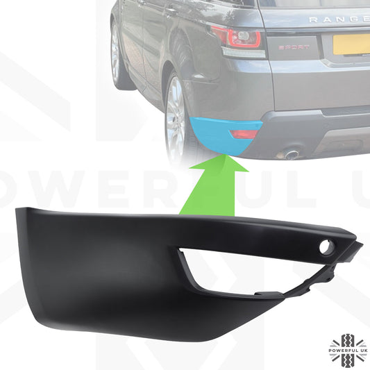 Rear Bumper Side Moulding for Range Rover Sport L494 (2014-17) - Smooth ABS - LEFT