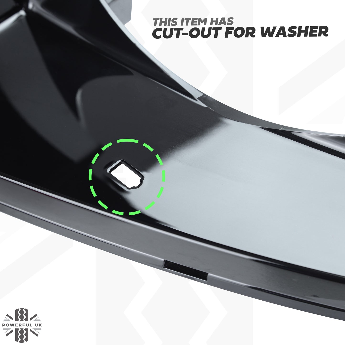 Aftermarket Headlight Surround 'WITH Washer' for Land Rover Defender L663 - LEFT
