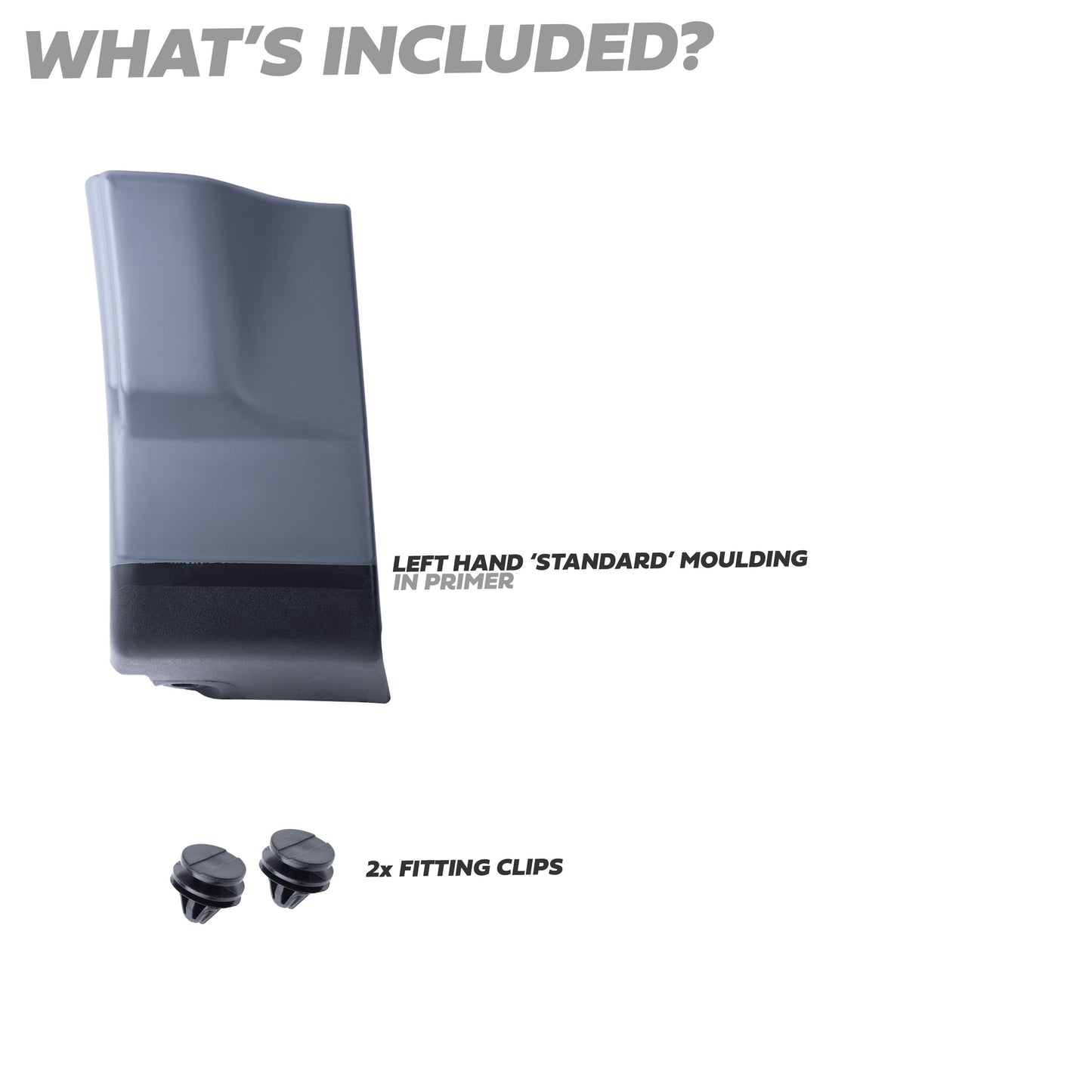 Lower Door Moulding in Primer - Front Left Small Section - for Land Rover Freelander 2