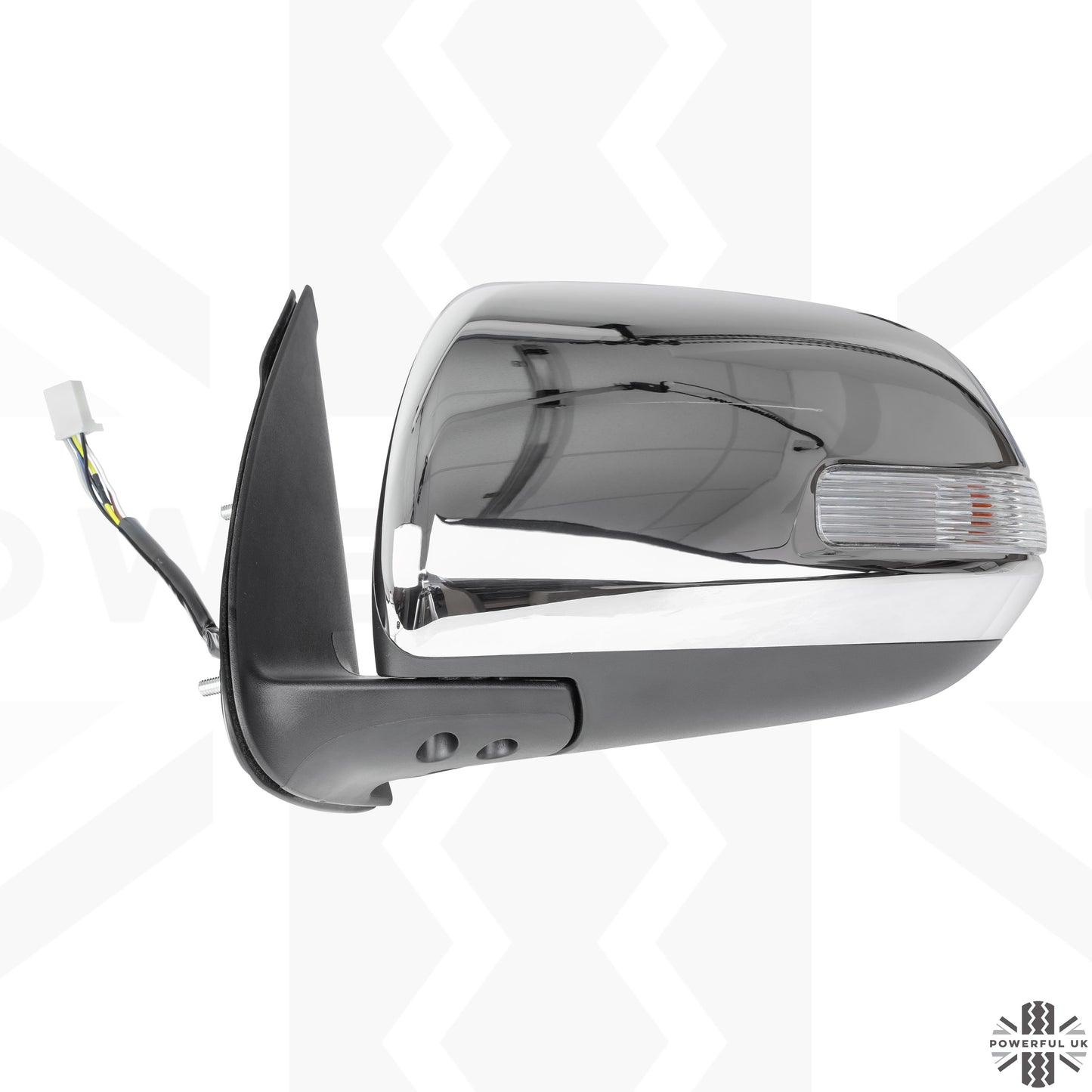 Wing Mirror Assembly - Chrome - LH - for Toyota Hilux Mk7 (2011-15)