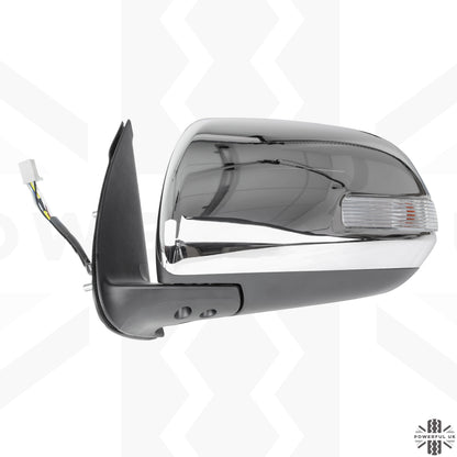 Wing Mirror Assembly - Chrome - LH - for Toyota Hilux Mk7 (2011-15)