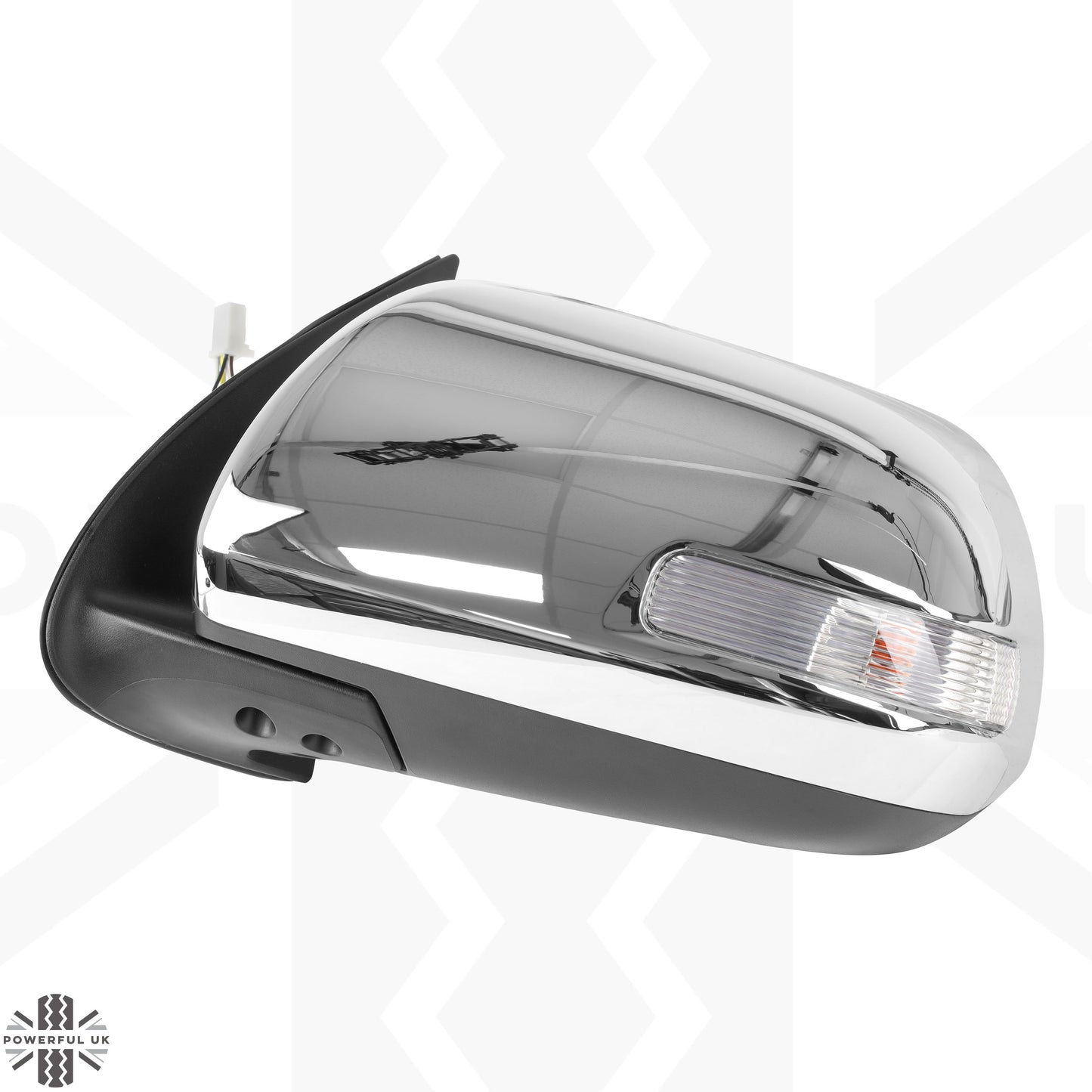 Wing Mirror Assembly - Chrome - LH - for Toyota Hilux Mk7 (2011-15)