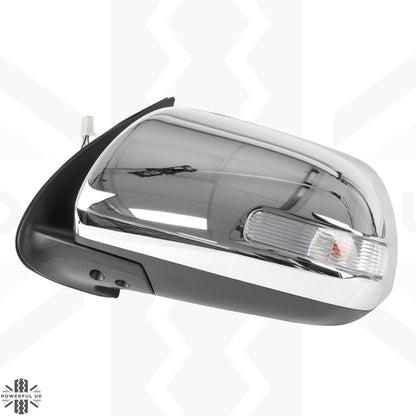 Wing Mirror Assembly - Chrome - LH - for Toyota Hilux Mk7 (2011-15)