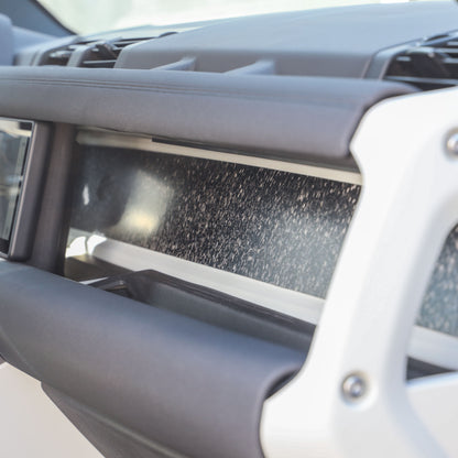 Aluminium Dashboard Fascia Panel Kit for Land Rover Defender L663 (LHD) - Chopped Carbon