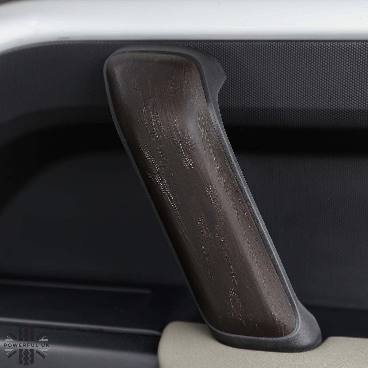3pc Interior Door Pull Finishers (Genuine) in Dark Oak for Defender L663 110/130 - LHD