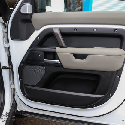 Interior Door Pull Finisher (Genuine) in Dark Oak for Defender L663 90 - RHD