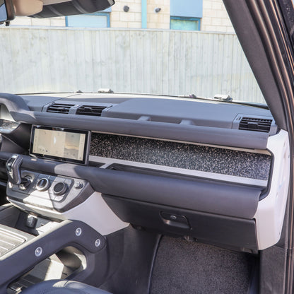 Aluminium Dashboard Fascia Panel Kit for Land Rover Defender L663 (LHD) - Chopped Carbon