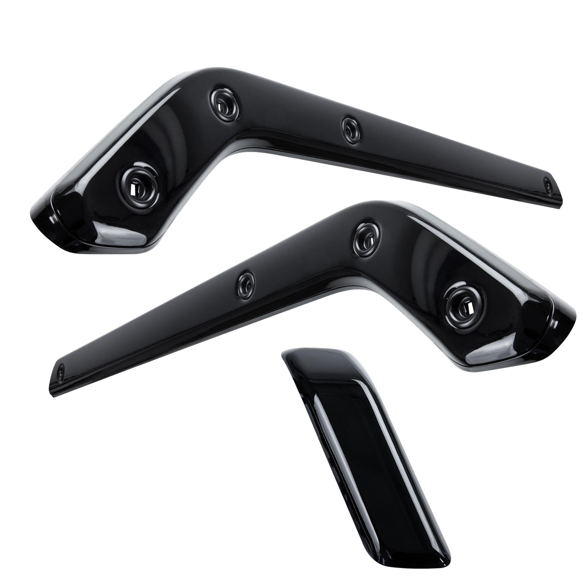 3pc Gloss Black Interior Trim Kit (Centre console & door pull) for Land Rover Defender 90 - LHD