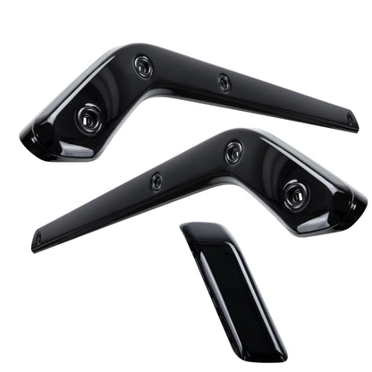 3pc Gloss Black Interior Trim Kit (Centre console & door pull) for Land Rover Defender 90 - LHD