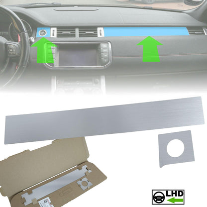Silver Dash Insert Kit for Range Rover Evoque (2011-18) - LHD