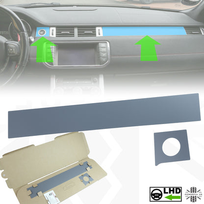 Matte Grey Dash Insert Kit for Range Rover Evoque (2011-18) - LHD