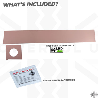 Rose Gold Dash Insert Kit for Range Rover Evoque (2011-18) - LHD