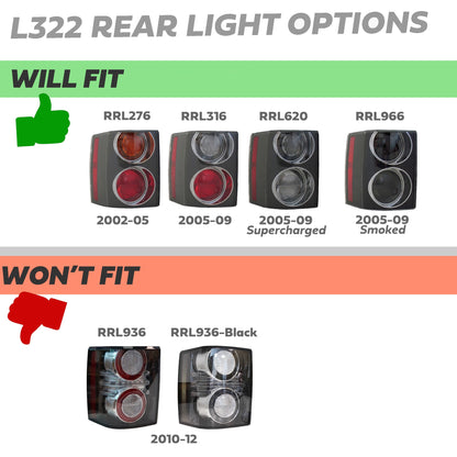 Replacement LED Array - Aftermarket - for Rear Lights on Range Rover L322