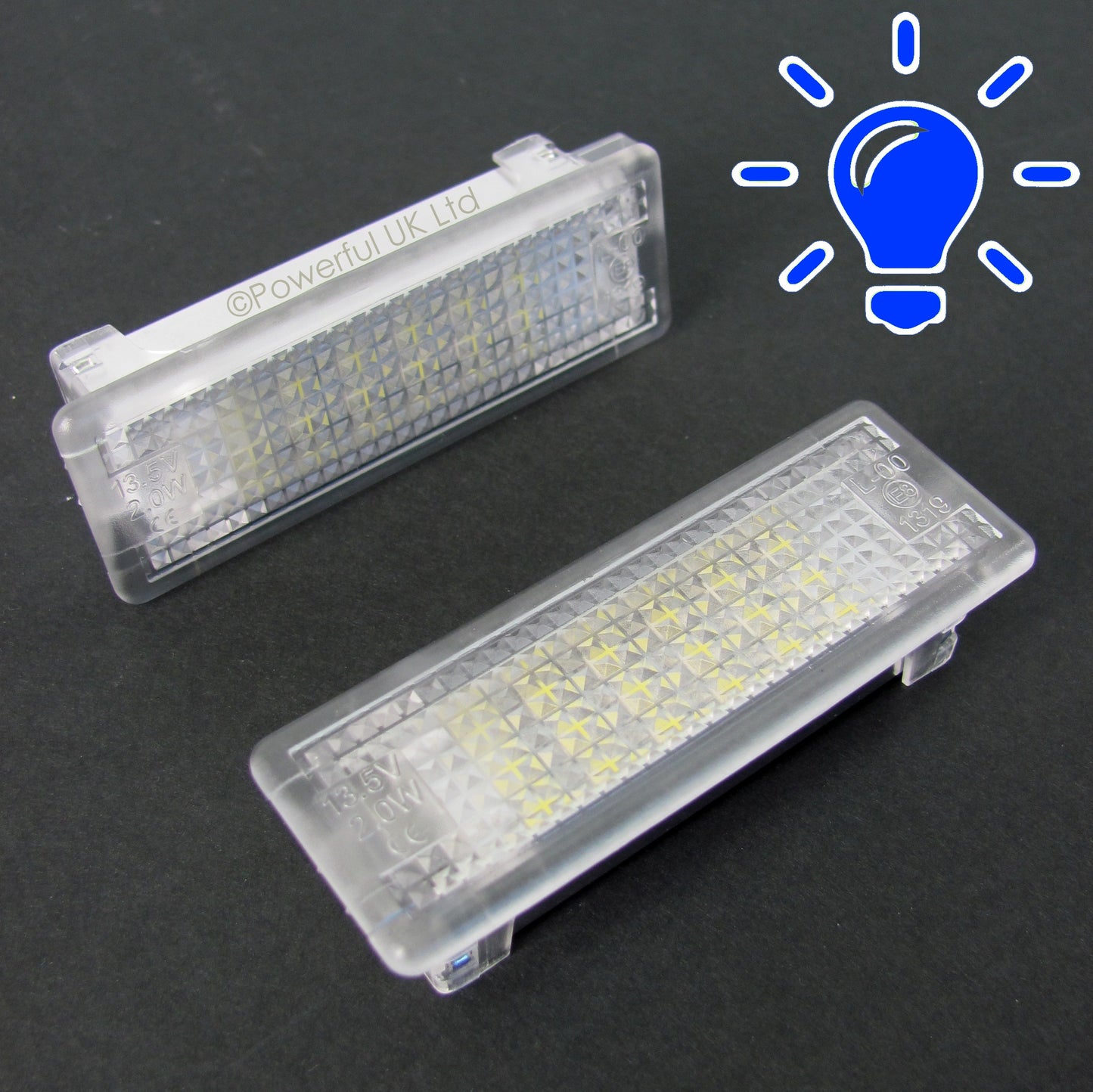 BLUE LED Door Card Interior Welcome Lights for Range Rover Sport L320 (2pc)