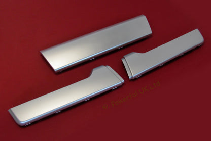 3pc Bumper Inserts for Range Rover Sport Autobiography Rear Bumper - Silver
