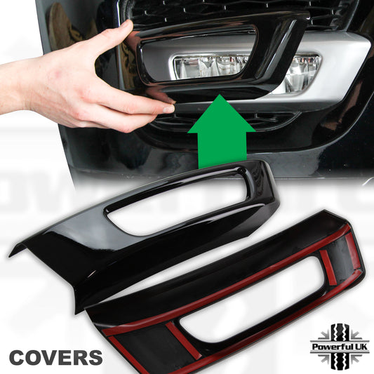 Fog Lamp Surround Covers for Range Rover Sport L494 2014-17  Gloss Black