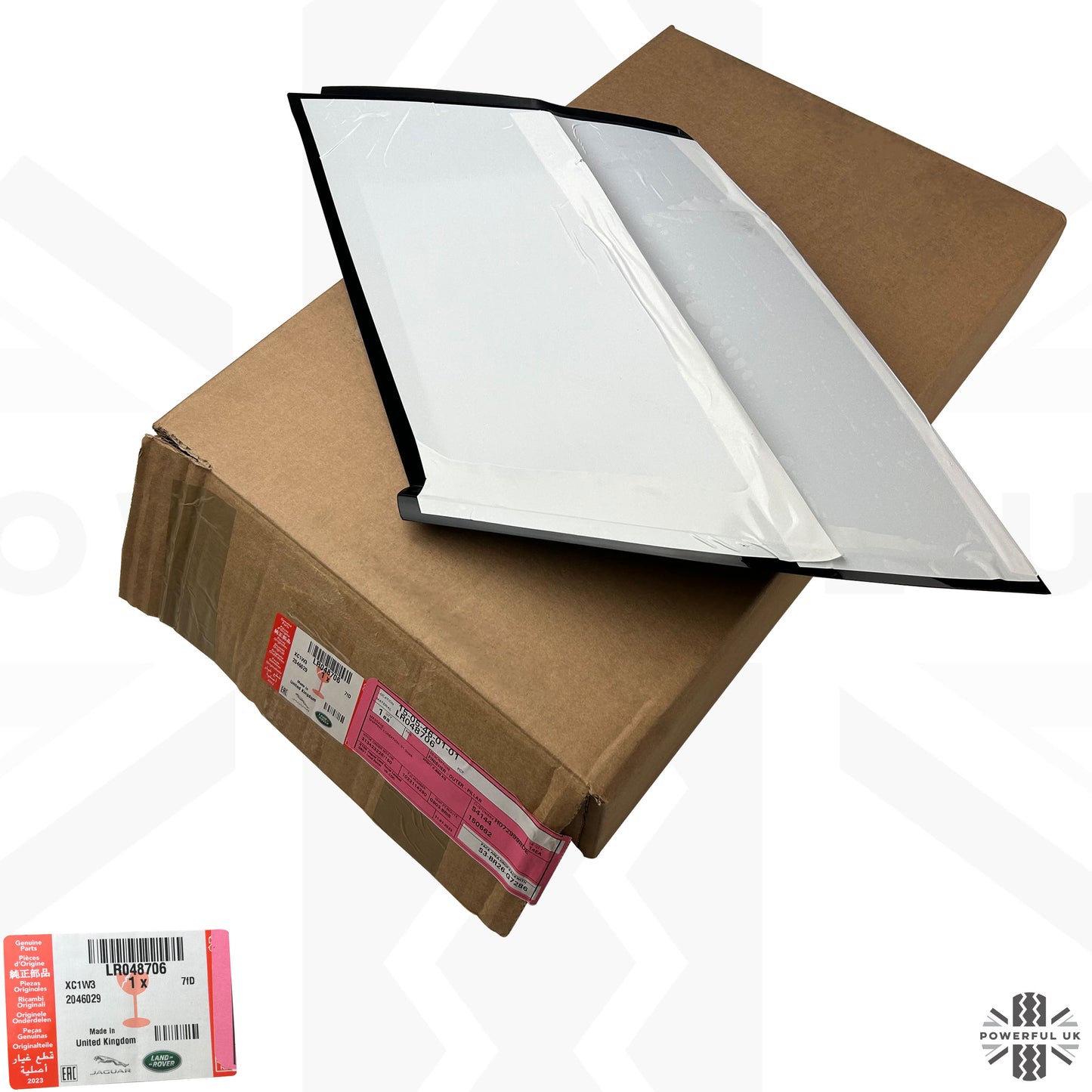 Genuine Black Left D/E Pillar Trim with moulding for Range Rover Evoque (5 Door)