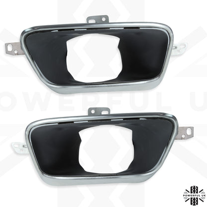 Rear Bumper Exhaust Tailpipe Tips (Pair) for Range Rover L405 2018 - Stainless Steel