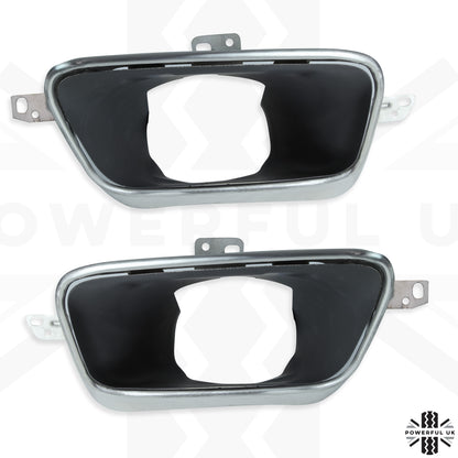 Rear Bumper Exhaust Tailpipe Tips (Pair) for Range Rover L405 2018 - Stainless Steel