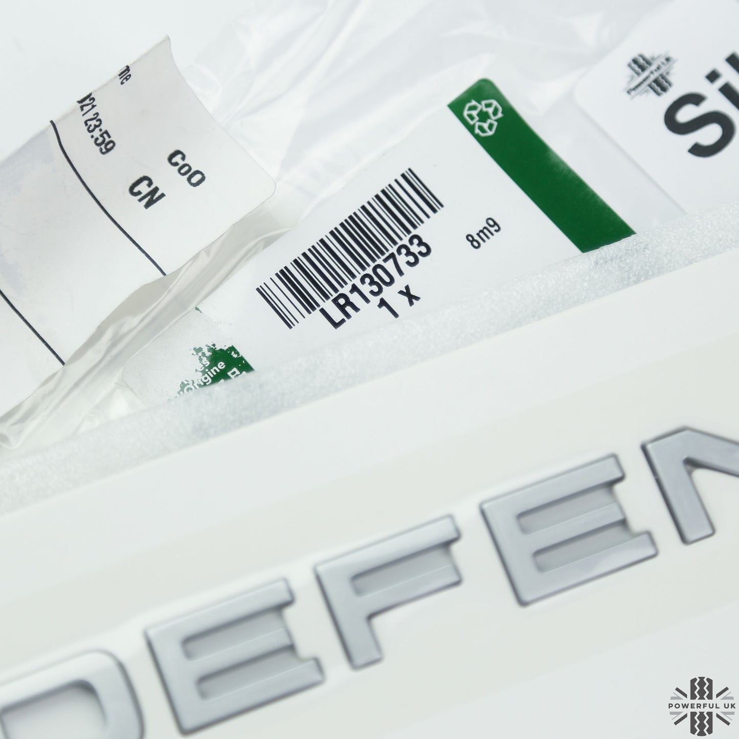 Tailgate Lettering - Satin Silver - for Land Rover Defender L663