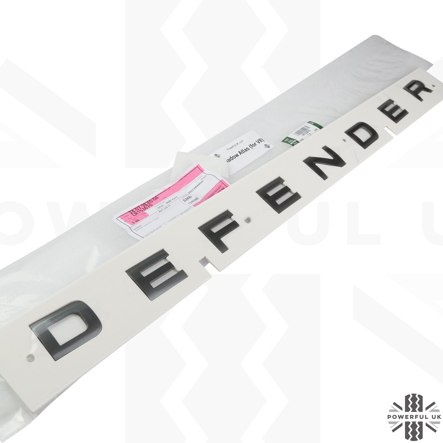 Bonnet Lettering - Shadow Atlas - for Land Rover Defender L663