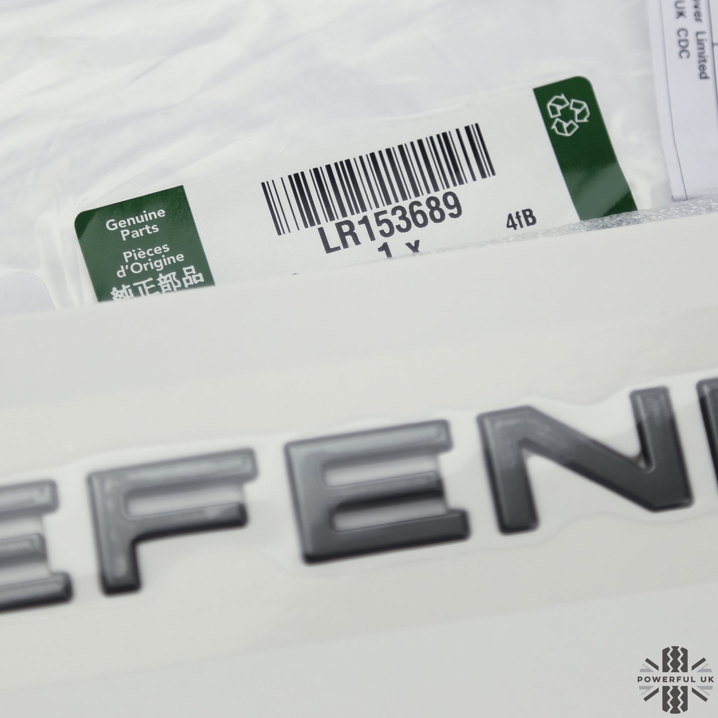 Tailgate Lettering - Shadow Atlas - for Land Rover Defender L663