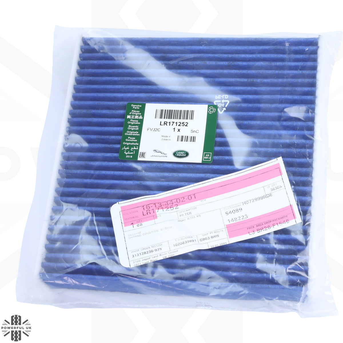 Genuine Cabin Filter (Upgraded) for Land Rover Defender L663