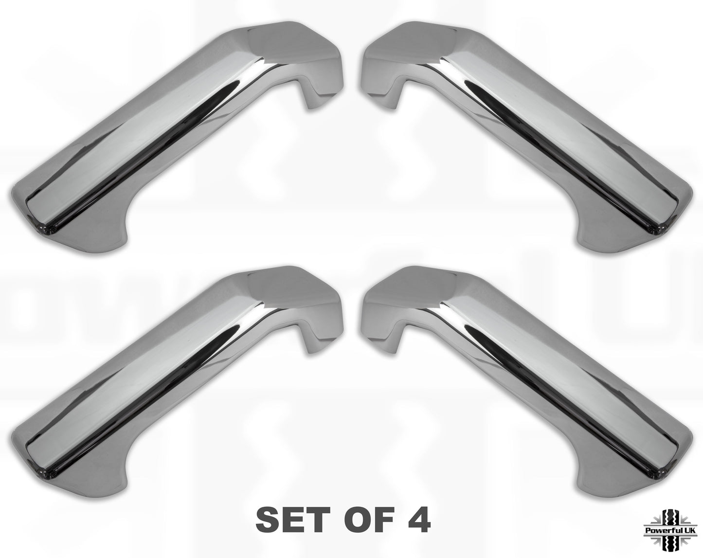Interior Door Pull Set (4pc) - Chrome - for Land Rover Discovery 3