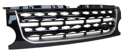 Front Grille for Land Rover Discovery 3 - Disco 4 look - Black / Silver / Black