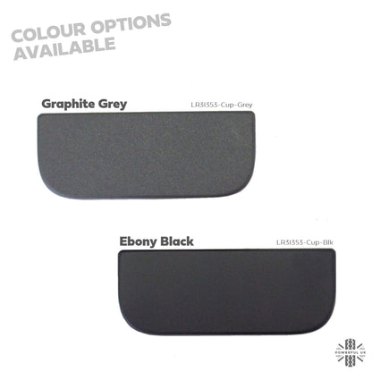 Dashboard End Cup Holder Fascia - Ebony Black - for Land Rover Discovery 3