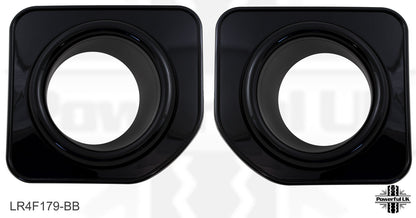 Front Bumper Fog Lamp Bezels Facelift look - Gloss Black - for Land Rover Discovery 4 2010-14
