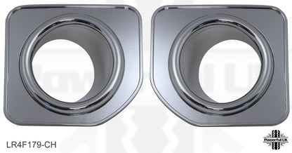 Front Bumper Fog Lamp Bezels Facelift look - Full Chrome - for Land Rover Discovery 4 2010-14