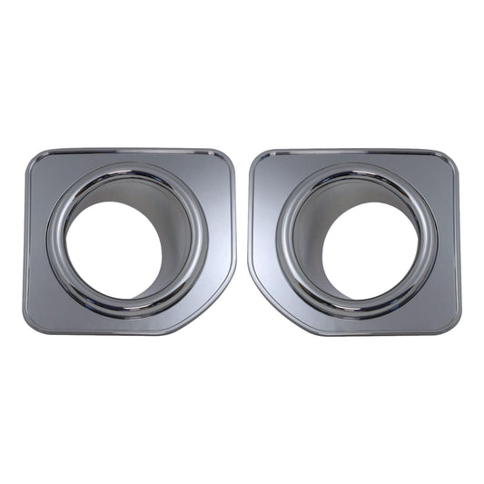 Front Bumper Fog Lamp Bezels Facelift look - Full Chrome - for Land Rover Discovery 4 2010-14