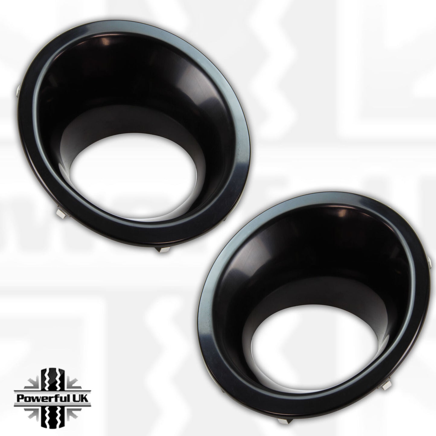 Front Bumper Fog Lamp Bezels - ABS - for Land Rover Discovery 4 2010-14 - PAIR