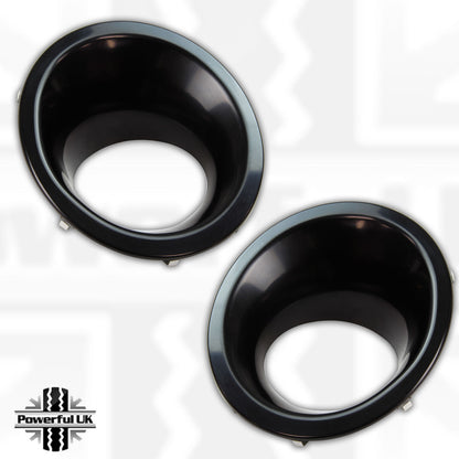 Front Bumper Fog Lamp Bezels - ABS - for Land Rover Discovery 4 2010-14 - PAIR