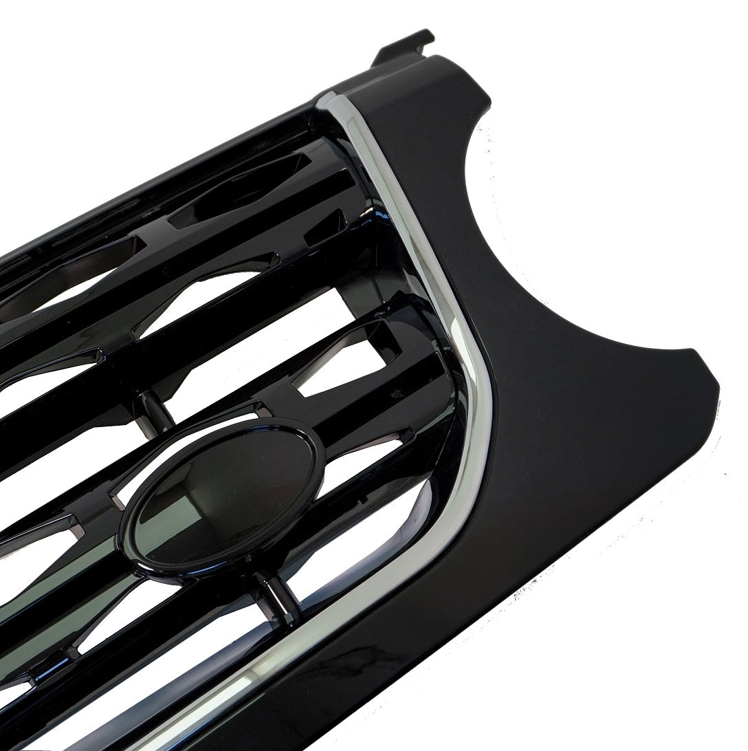 Front Grille "facelift look" - Black / Chrome / Black - for early Land Rover Discovery 4