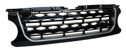 Front Grille "facelift look" - Black / Silver Black - for early Land Rover Discovery 4