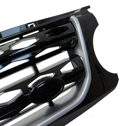 Front Grille "facelift look" - Black / Silver Black - for early Land Rover Discovery 4