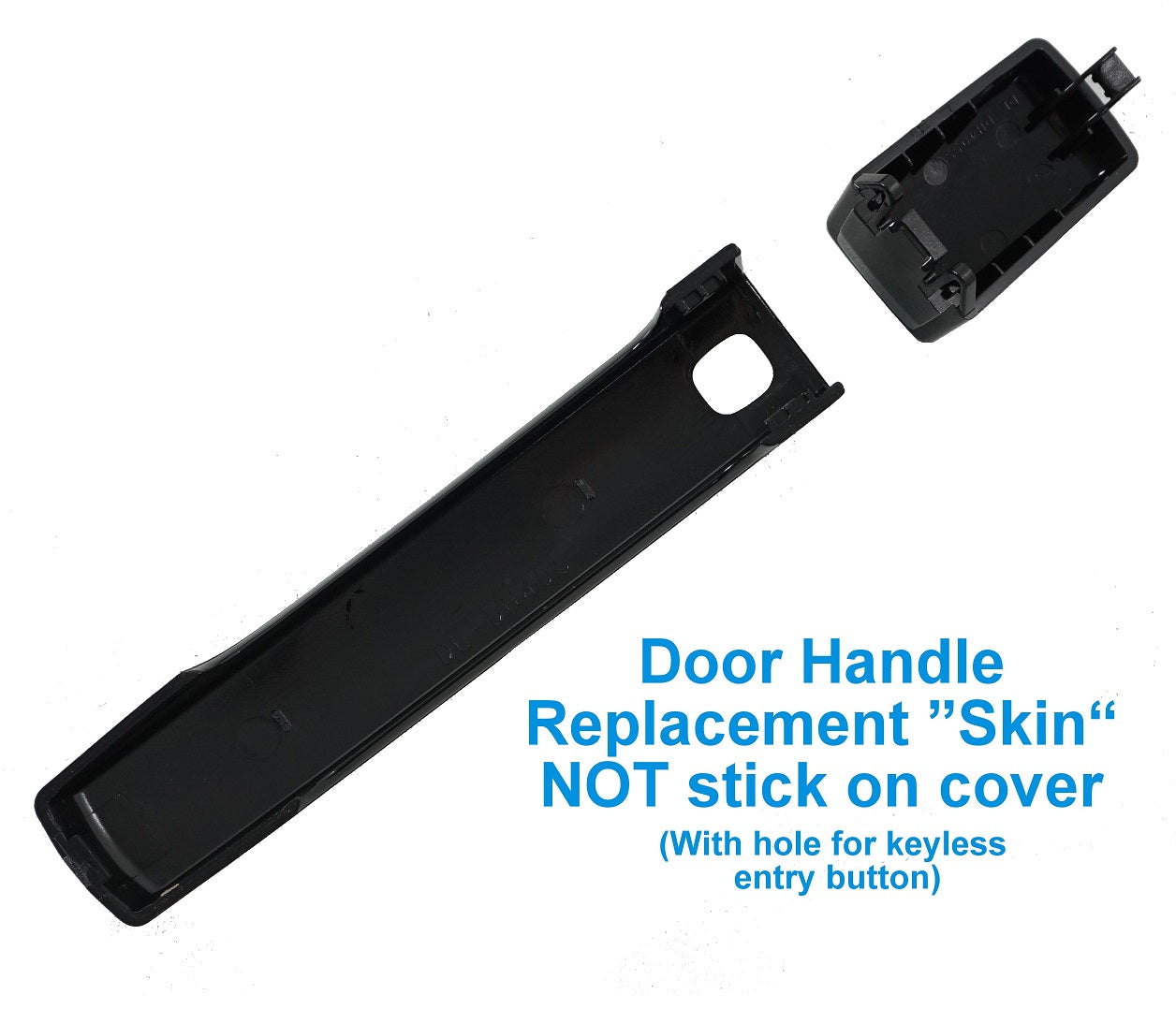 Door Handle 'Skins' for Land Rover Discovery 4 (with hole for button)  - Corris Grey