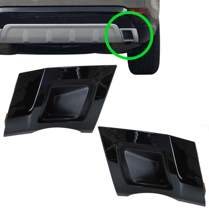 Rear Bumper Twin Exhaust Trims in Black for Land Rover Discovery 5 (2017-20) HSE dynamic