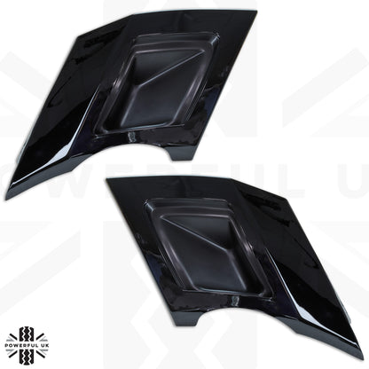 Rear Bumper Twin Exhaust Trims in Black for Land Rover Discovery 5 (2017-20) HSE dynamic