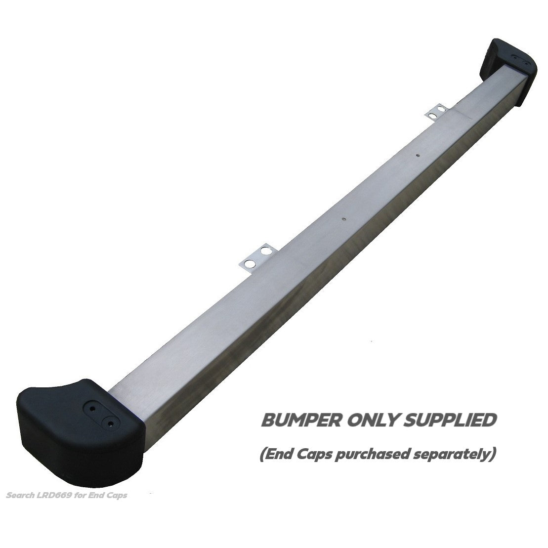 Front Bumper - Brushed Stainless Steel - for Land Rover Defender