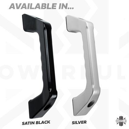 Aluminium Rear Grab Handles (Pair) for Land Rover Defender L663 - Satin Black